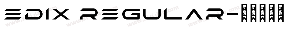 EDIX Regular字体转换